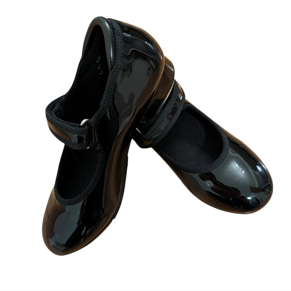 NWT Stelle Tap Shoes for Girls  Boys PU Leather Dance Shoes Size 1